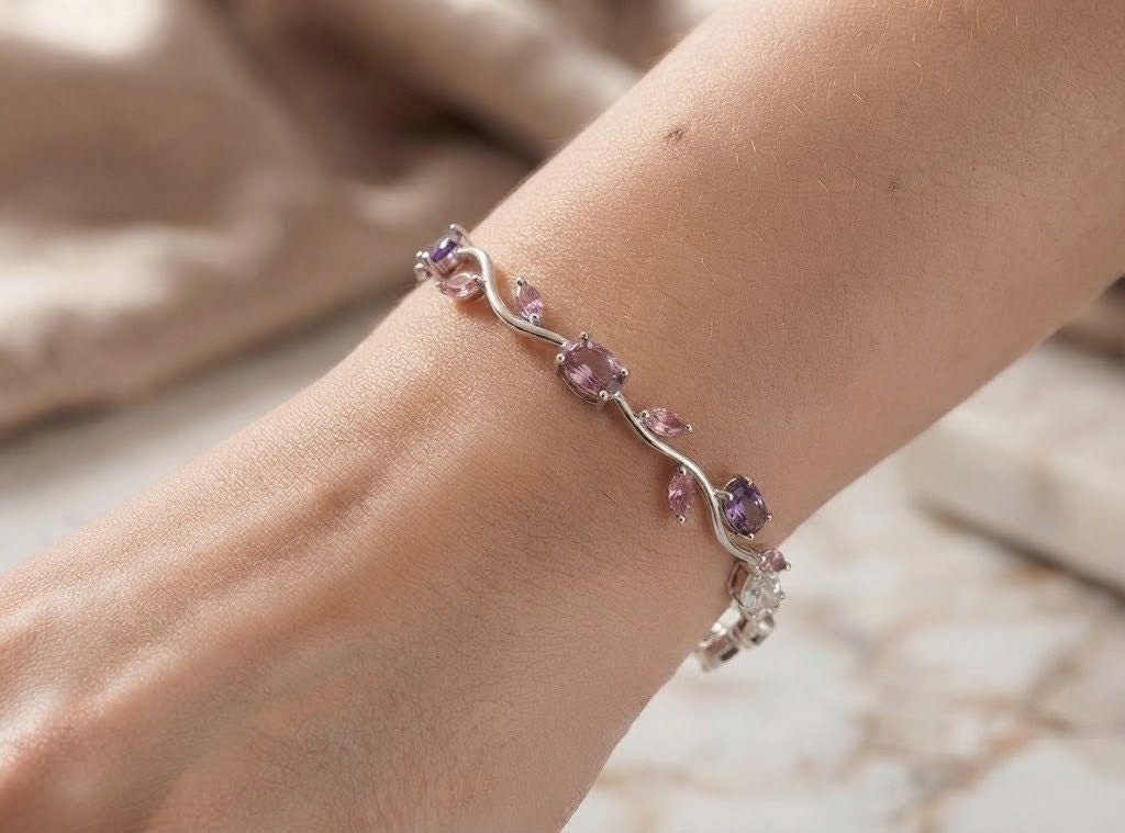 Enchanted Vine Gemstone Tulip Bracelet