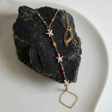 Multi-Color Starfish Hand Chain