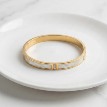 Mother of Pearl Accent Bangle