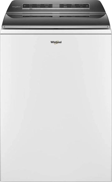 Whirlpool – 5.3 Cu. Ft. Smart Top Load Washer with Load & Go Dispenser – White