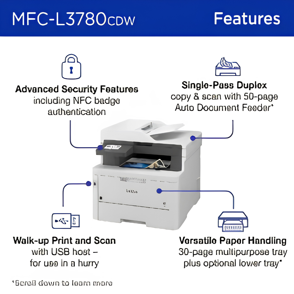 Brother MFC-L3780CDW Wireless Laser Color Printers