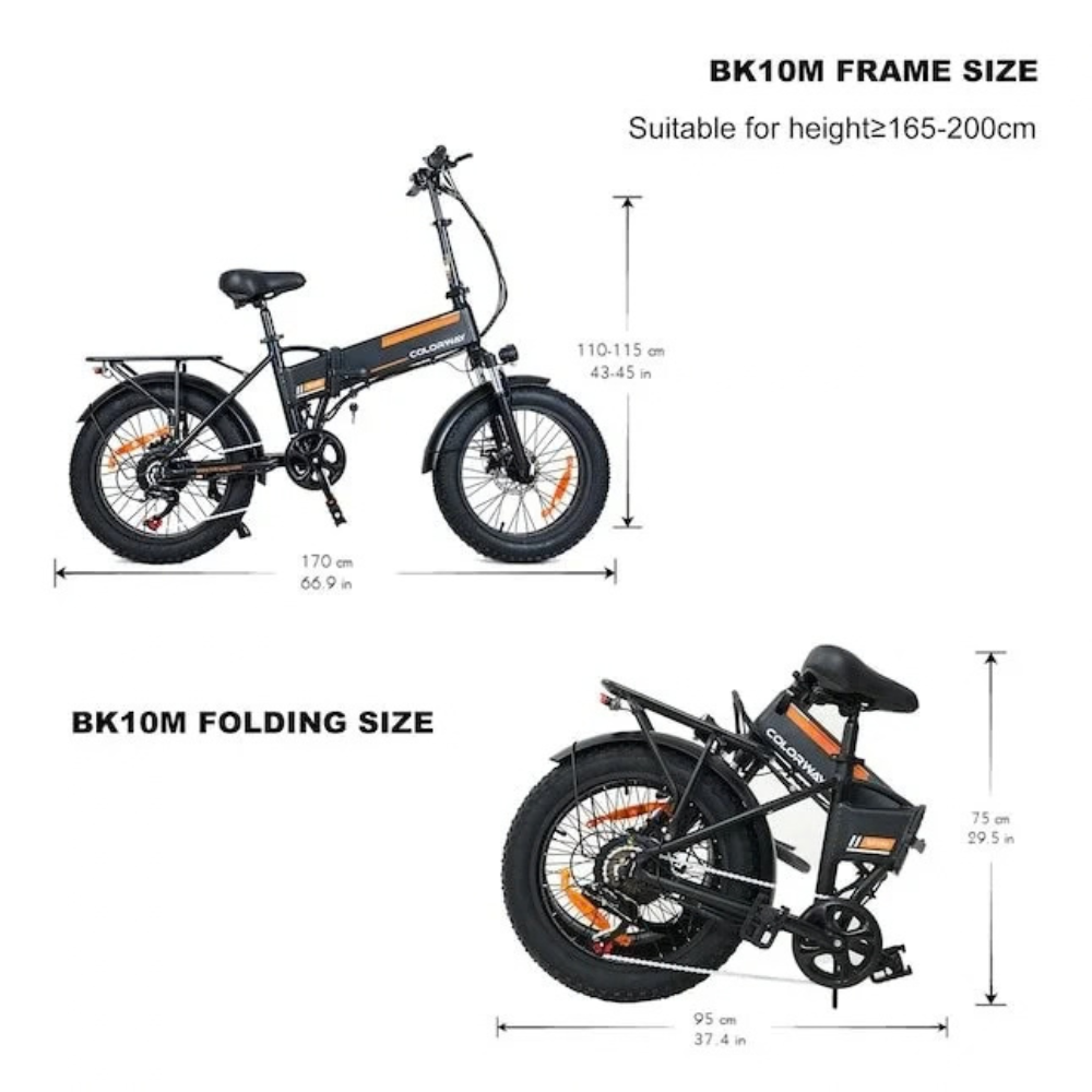 Colorway ORANGE Electric Bikes.