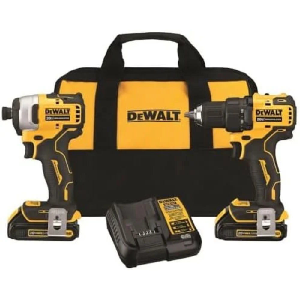 DEWALT ATOMIC 20V MAX* Cordless Drill Combo Kit, Compact (DCK278C2)