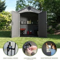 Lifetime Outdoor Storage Shed, 8 x 10 Foot, Grays