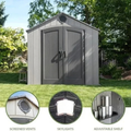 Lifetime Outdoor Storage Shed, 8 x 10 Foot, Grays