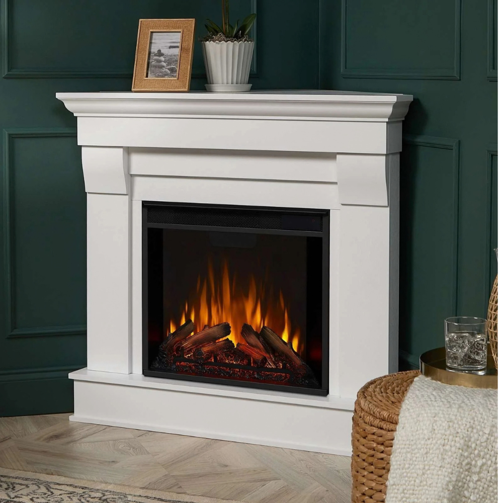 Real Flame Chateau Corner Electrics Fireplace.