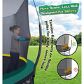 SkyBound 6ft outdoor Trampoline without springs, toddler springless trampoline with net for Kids and Adults, springless Trampoline with Enclosure for Backyard Indoor and Outdoor