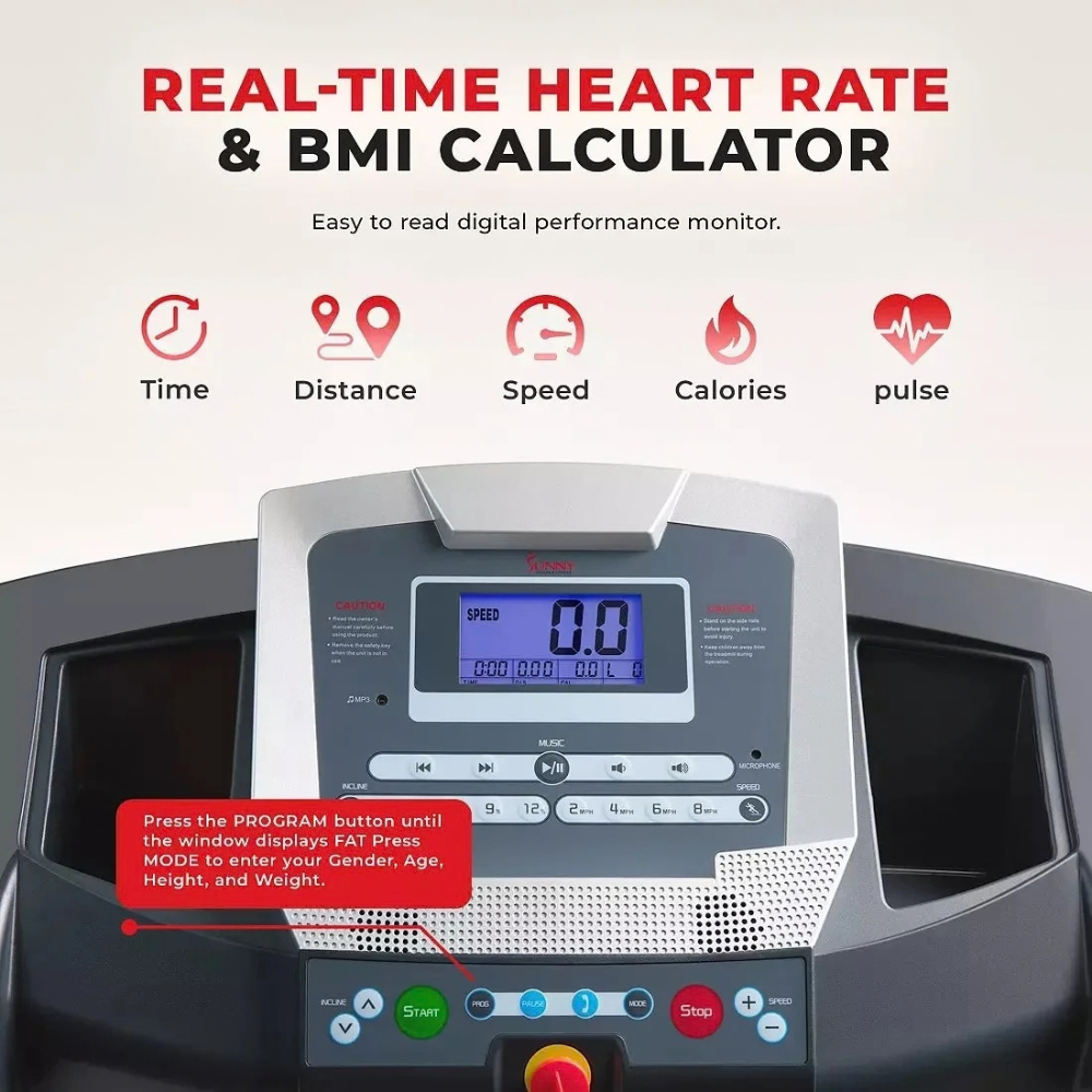 Sunny Health & Fitness Smart Treadmill SF-T7515