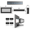 Touchstone Sideline 36-inch Electric Fireplaces.